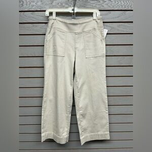 Belle by Kim Gravel Cream Cropped Pants